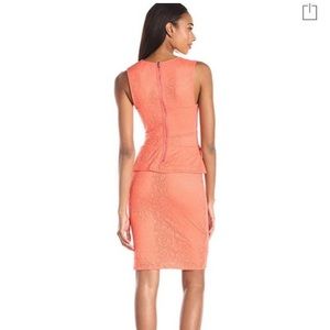 BCBG Peplum Midi Dress